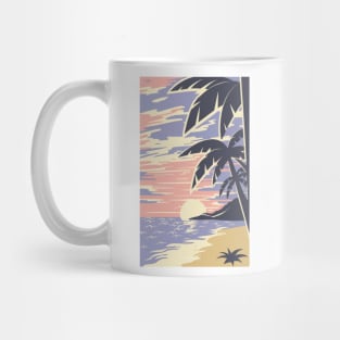 Sunset at the beach Mug